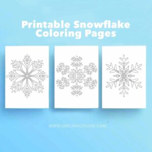 Printable Snowflake Coloring Pages