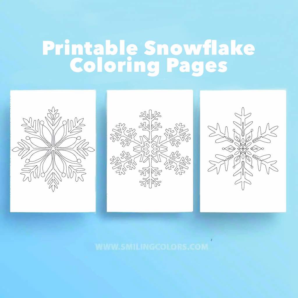 Printable Snowflake Coloring Pages