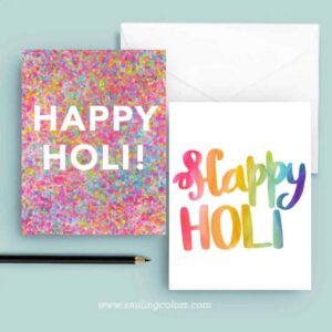 happy holi printable cards free