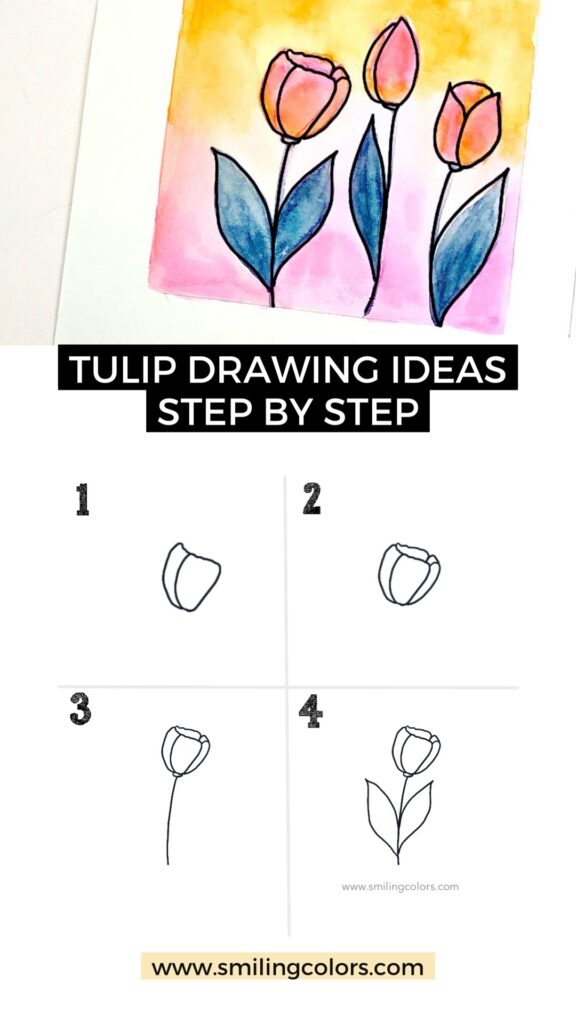 Tulip drawing ideas