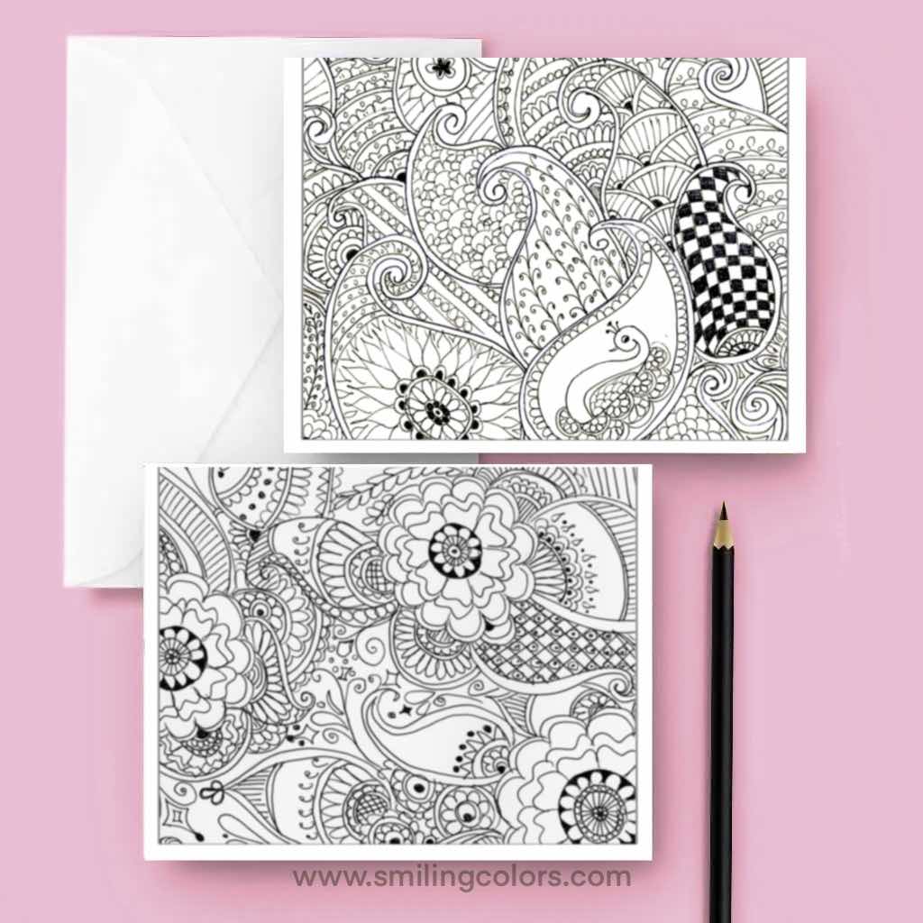 Free Printable Paisley Cards
