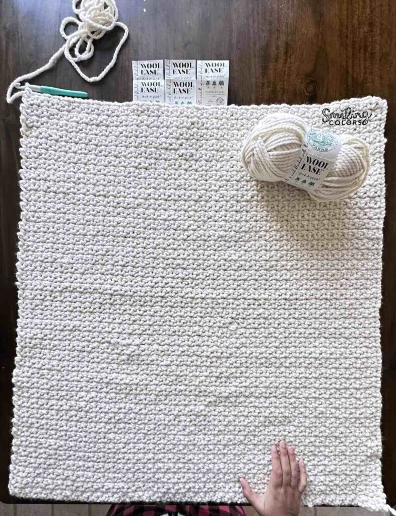 Easy Crochet Chunky Blanket Tutorial