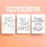 Halloween coloring pages printable pdfs