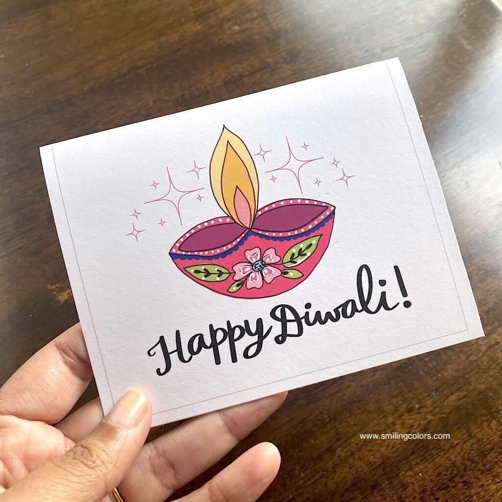 Free Printable Happy Diwali Card