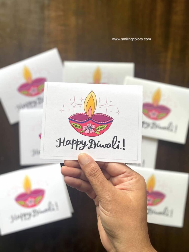 Printable Happy Diwali Card