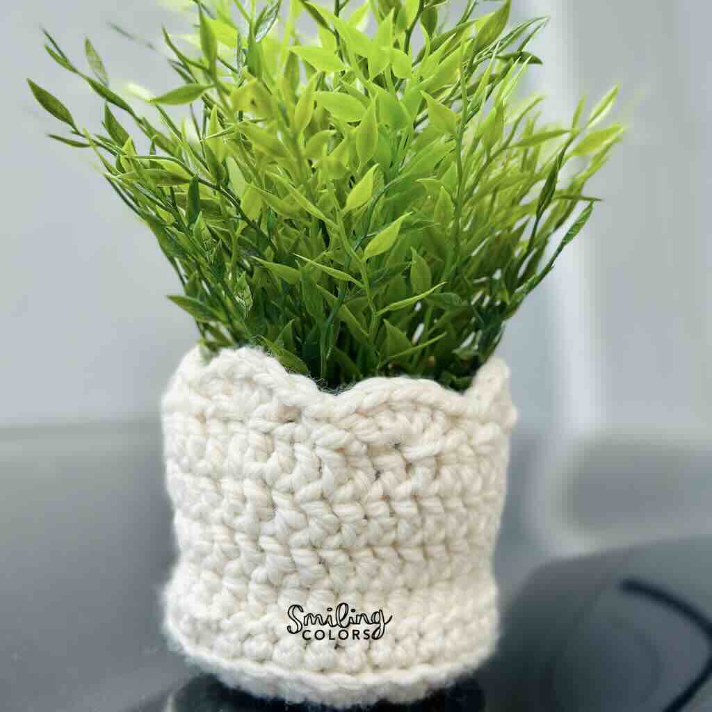 Free Crochet Plant Pot Cover Pattern pdf