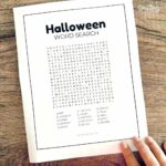 Halloween word search printable