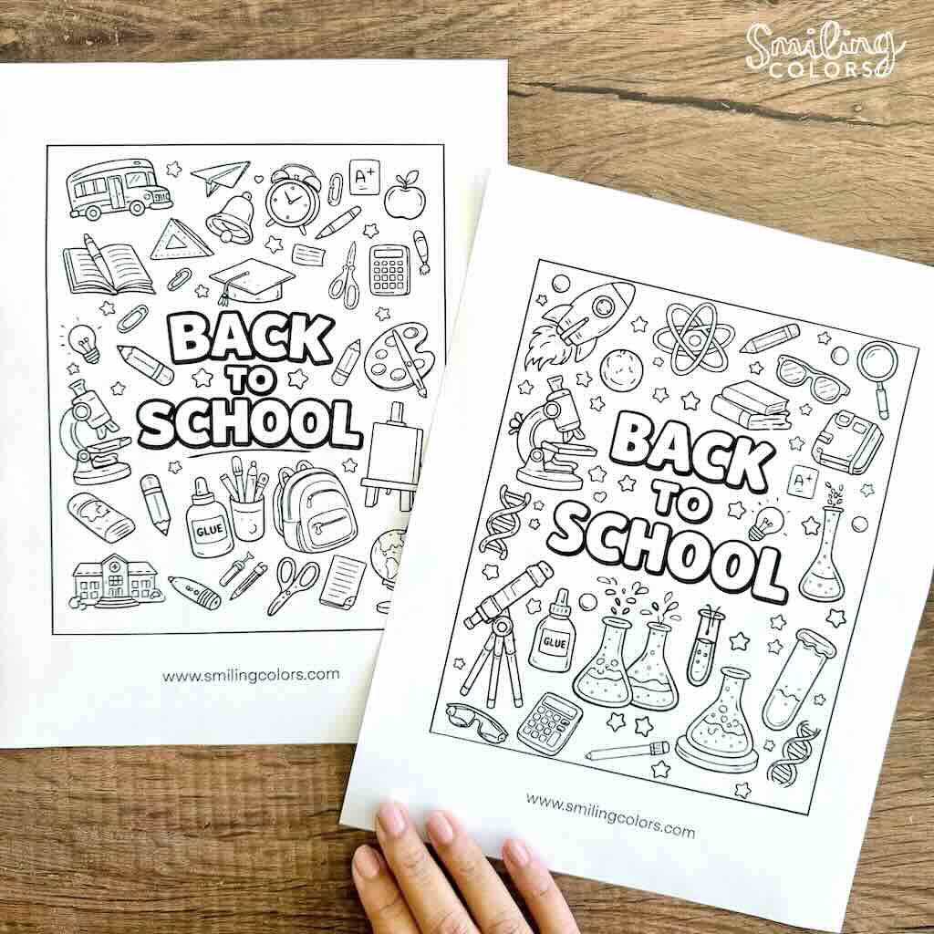 back to school coloring pages