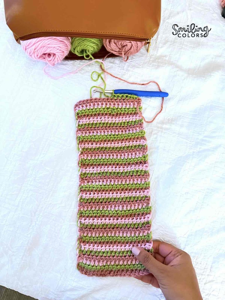 crochet project bag 2