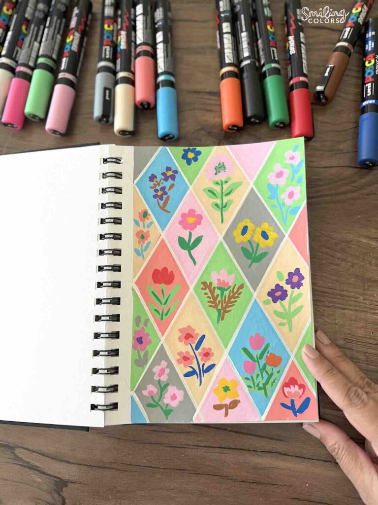 posca pens sketchbook art