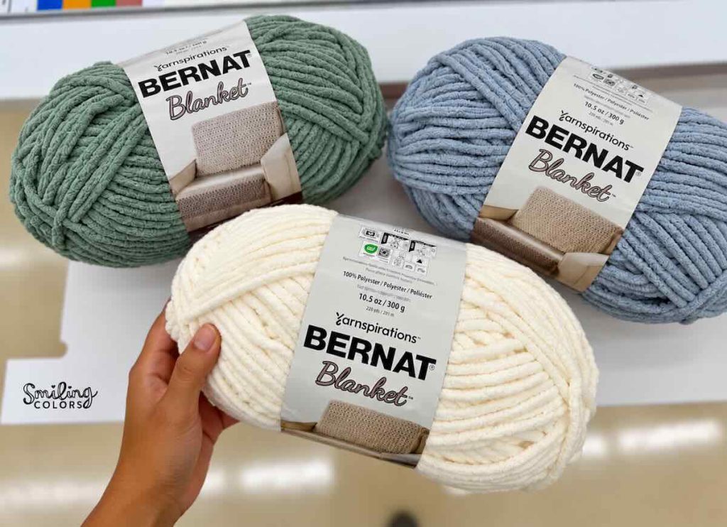 bernat blanket yarn baby blanket boy colors