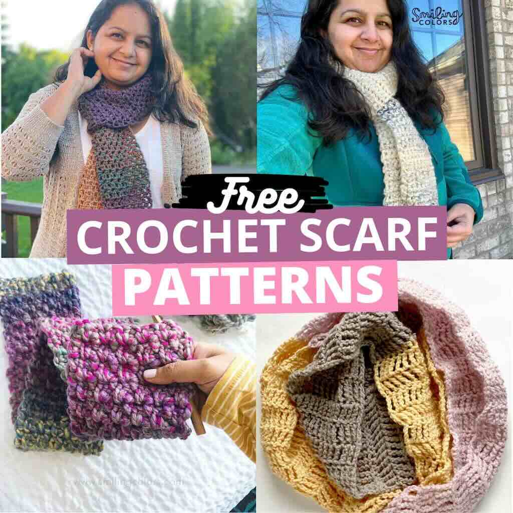 free crochet scarf patterns