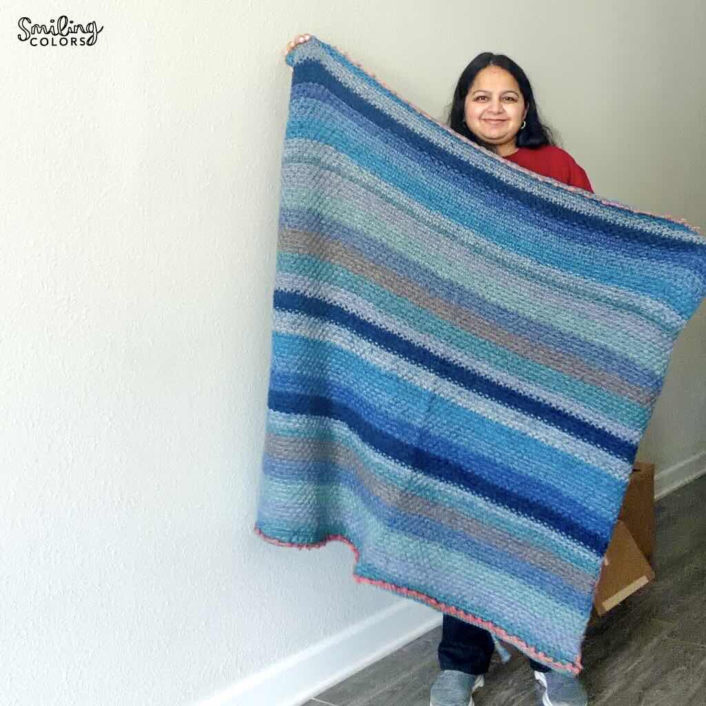 linen knit blanket pattern