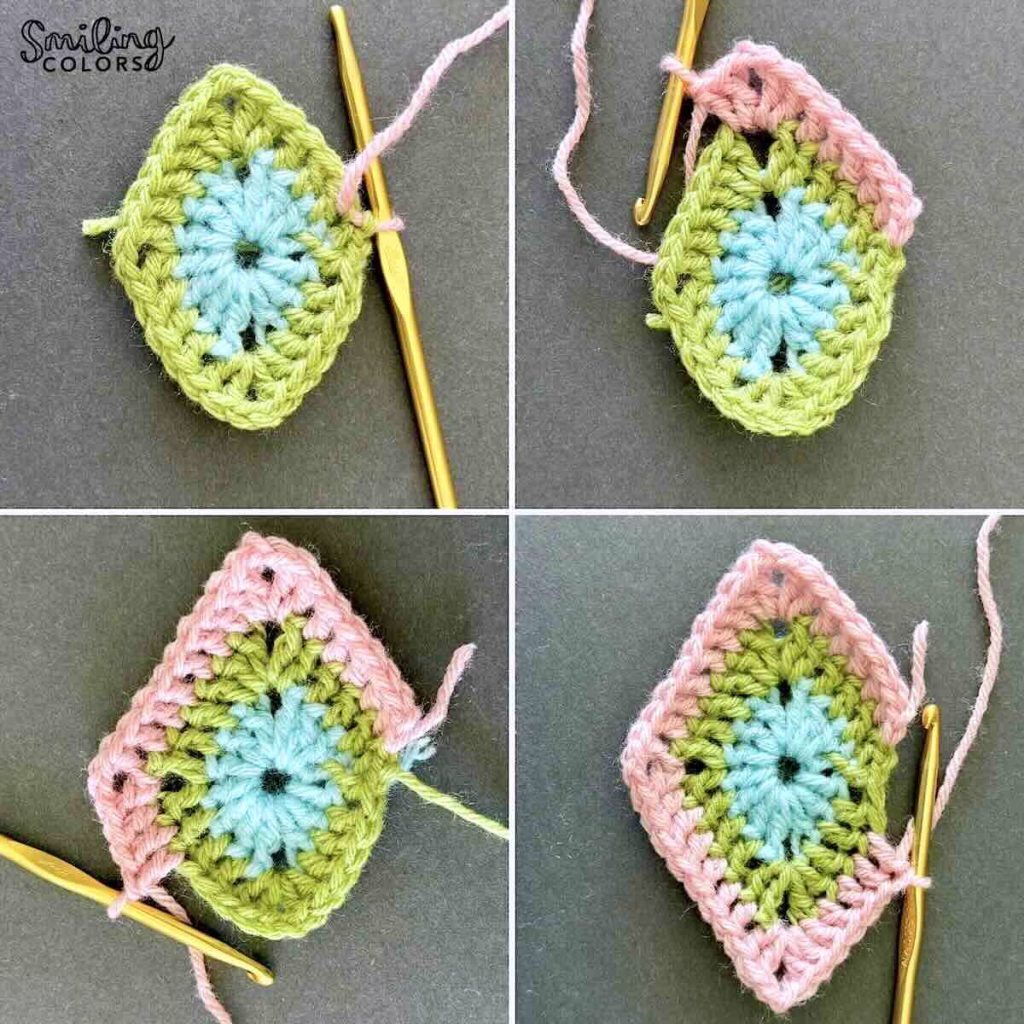 Crochet Diamond Pattern Row 3