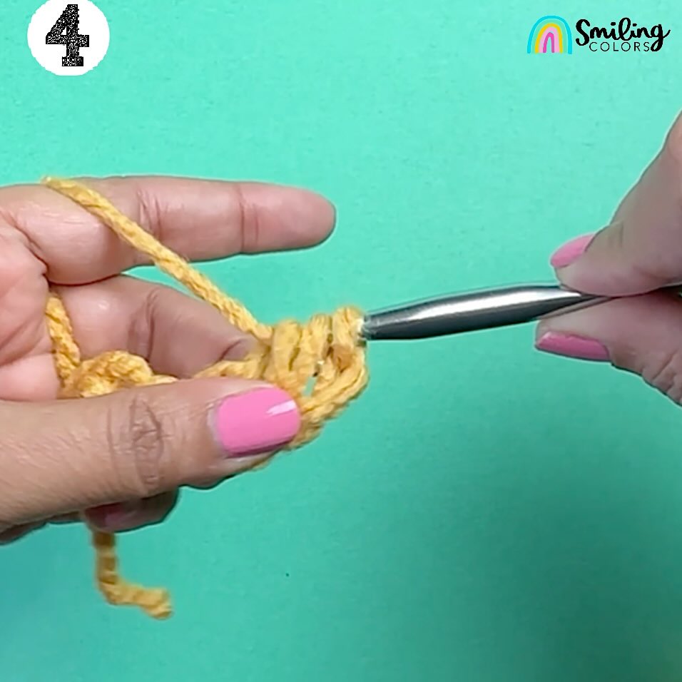 How To Half Double Crochet (hdc) step by step 4