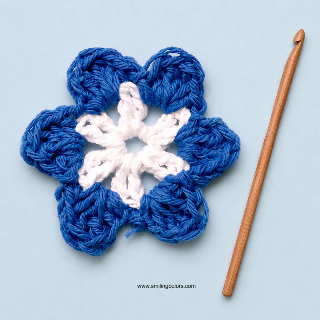 crochet large flower
