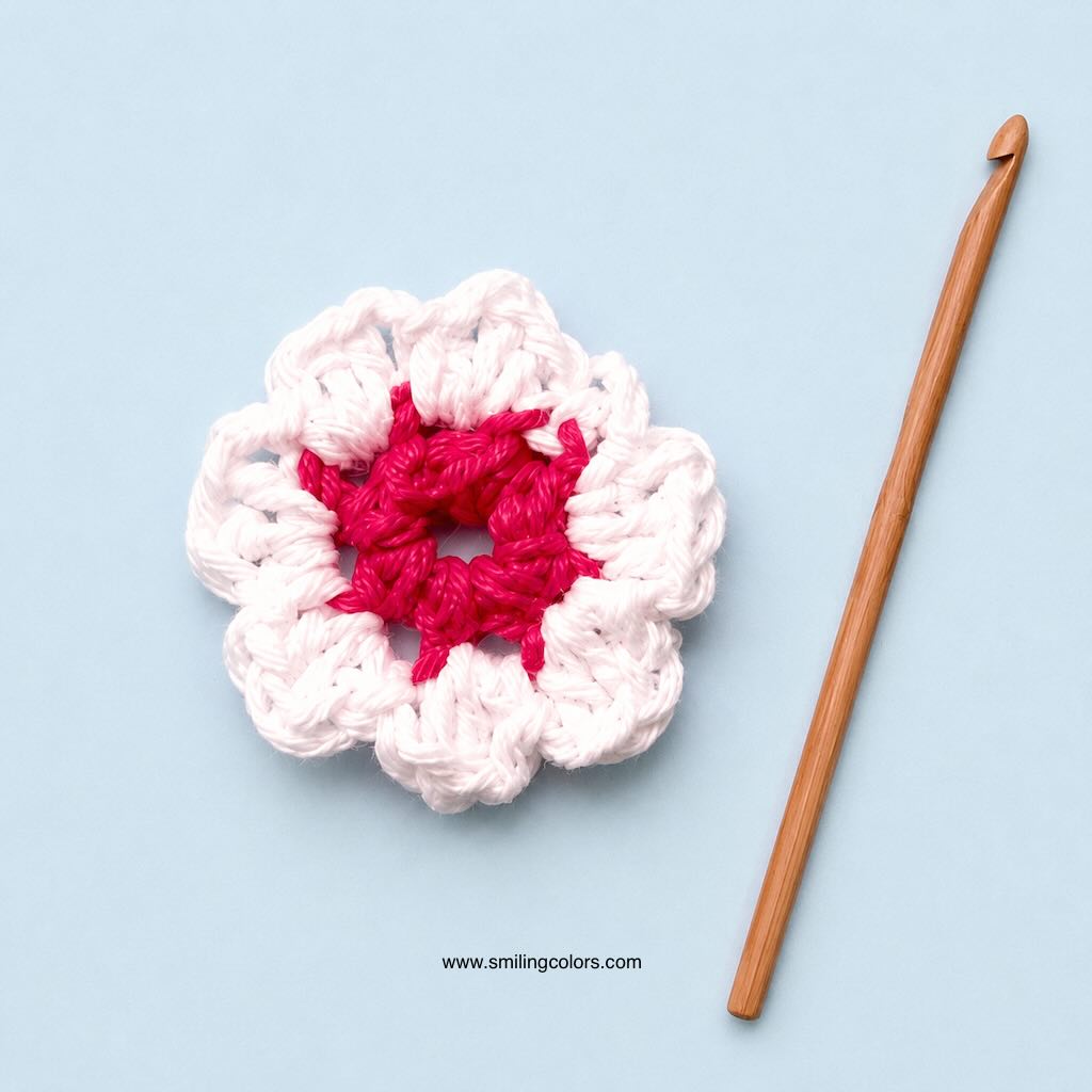crochet small flower