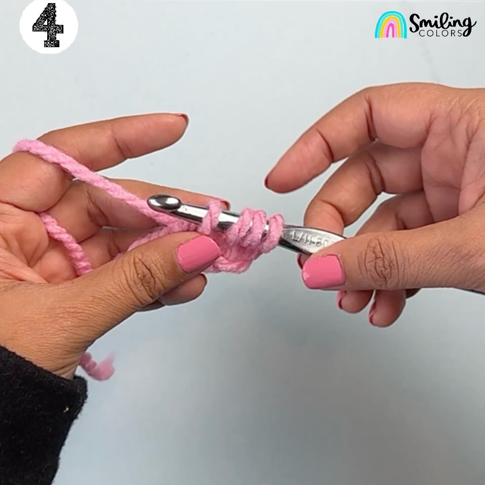 how to treble crochet step by step 4