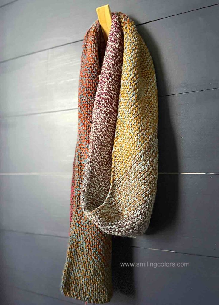 bias garter scarf free pattern pdf