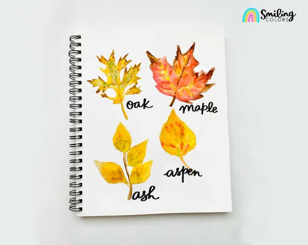 painting fall leaves