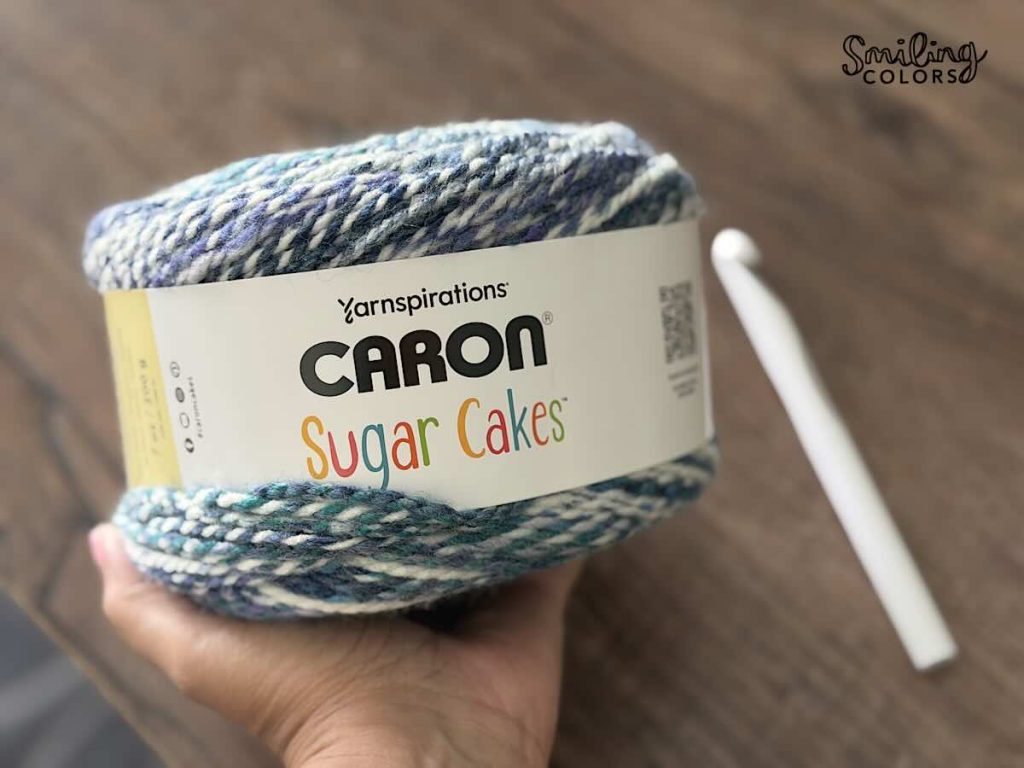 caron sugar cakes yarn blue meringues