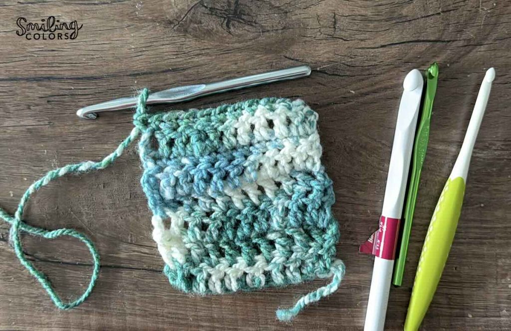 caron sugar cakes yarn in double crochet lollipop